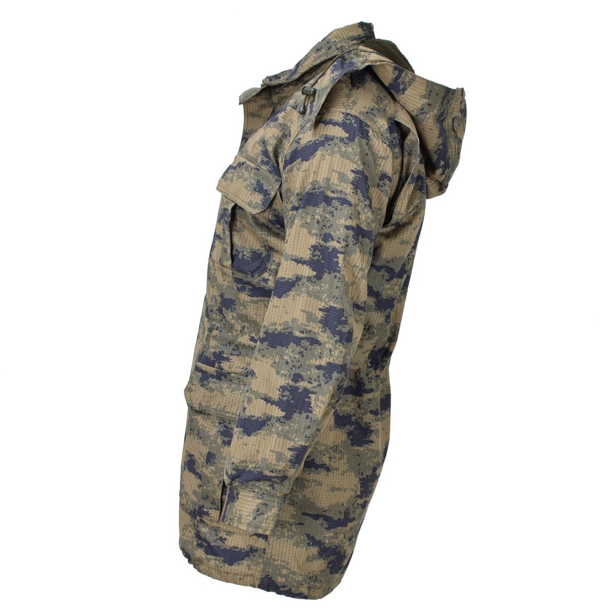 Parka camouflage numérique militaire turc d'origine avec doublure tactique ripstop durable