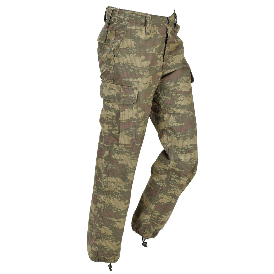 Pantalon de terrain militaire turc original, Ripstop, camouflage M2008, utilisé