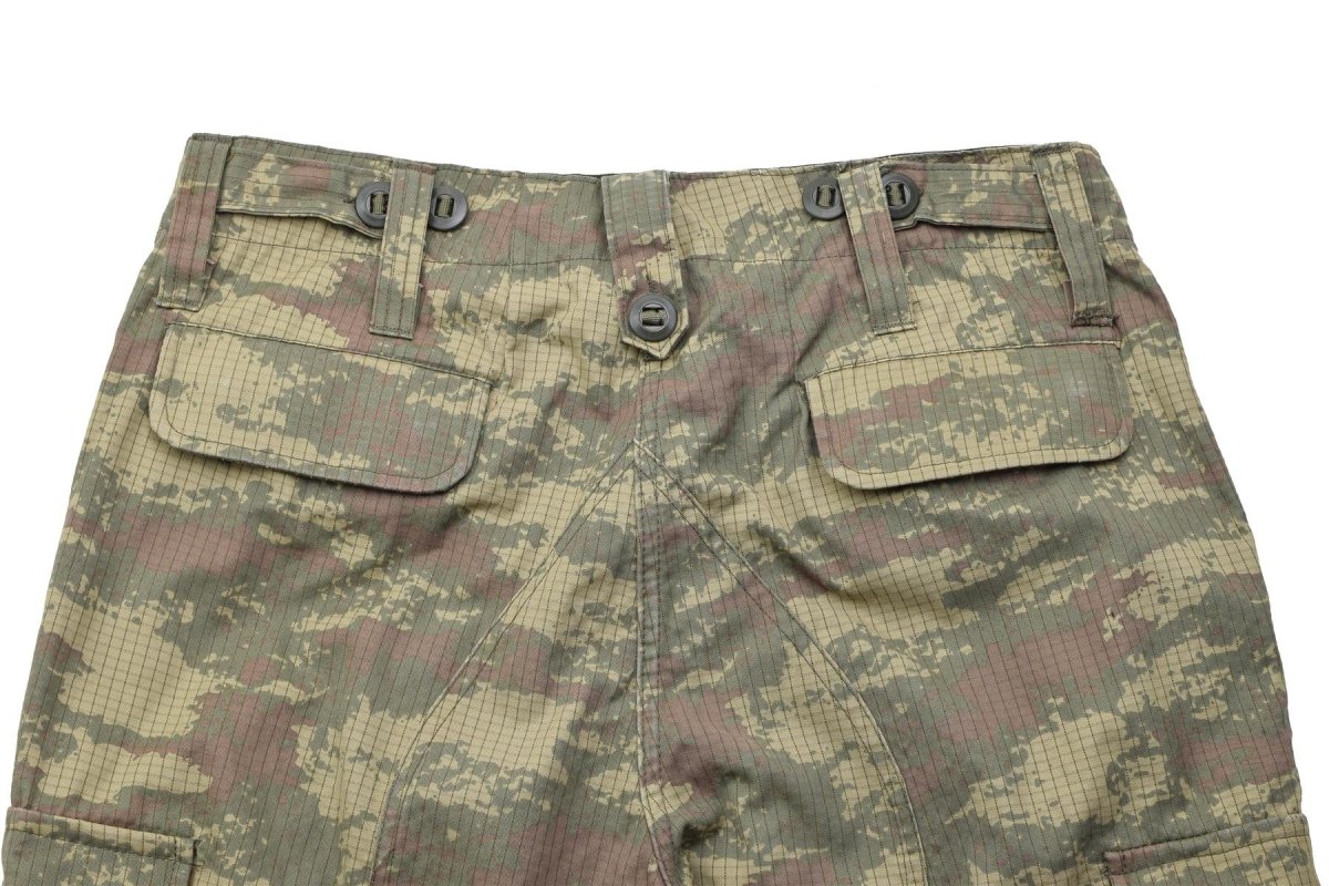 Pantalon de terrain militaire turc original, Ripstop, camouflage M2008, utilisé