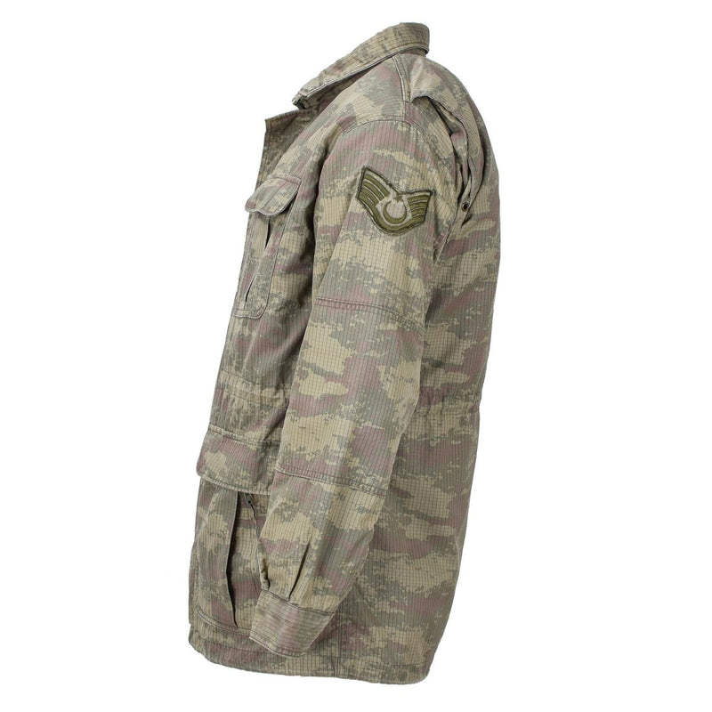 Original Turkish military paratroopers jacket parka camo ripstop lined army - GoMilitar