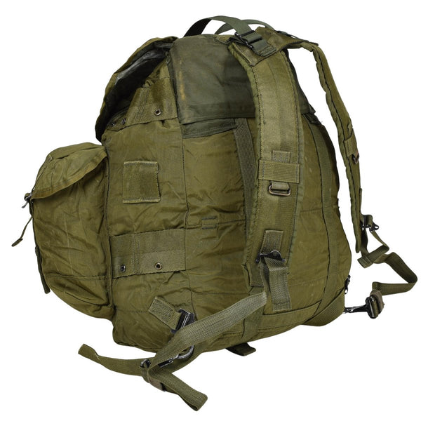 Original U.S. Military 50l Tactical Backpack 3 Outer Gear Pouches Olive Color