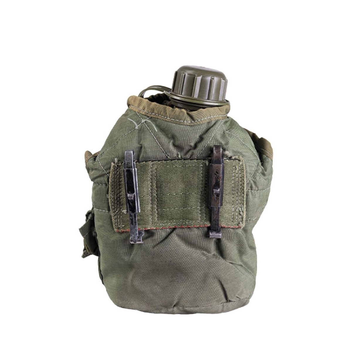 Couvercle d'équipement de terrain de cantine en plastique militaire américain d'origine, 0,75 l, problème de l'armée, Olive