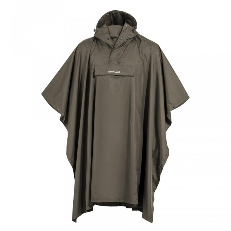 PENTAGON Cloudburst Packable Poncho Waterproof Breathable Reflective Details - GoMilitar