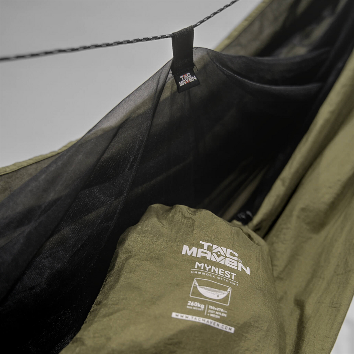 PENTAGON Mynest Hamac léger intégré à l'équipement de camping avec moustiquaire