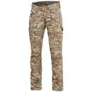 Pentagon Ranger 2.0 military style lizard camo pants with reinforced ripstop fabric and multiple cargo pockets for durability.