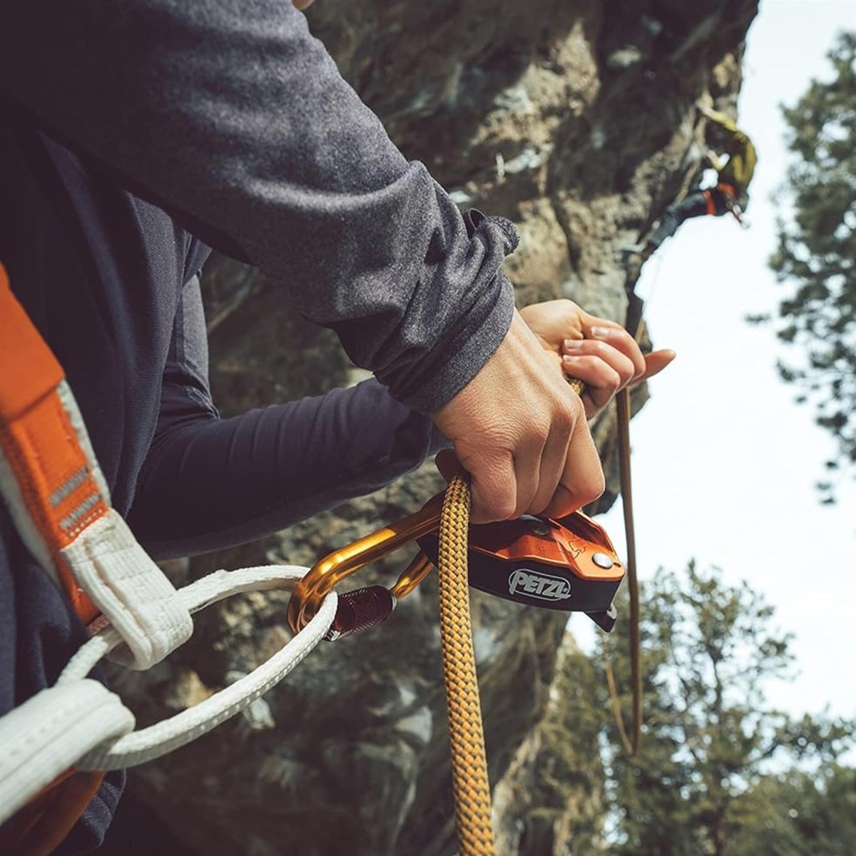 PETZL GRIGRI Assureur Freinage Assisté Escalade Rappel Orange