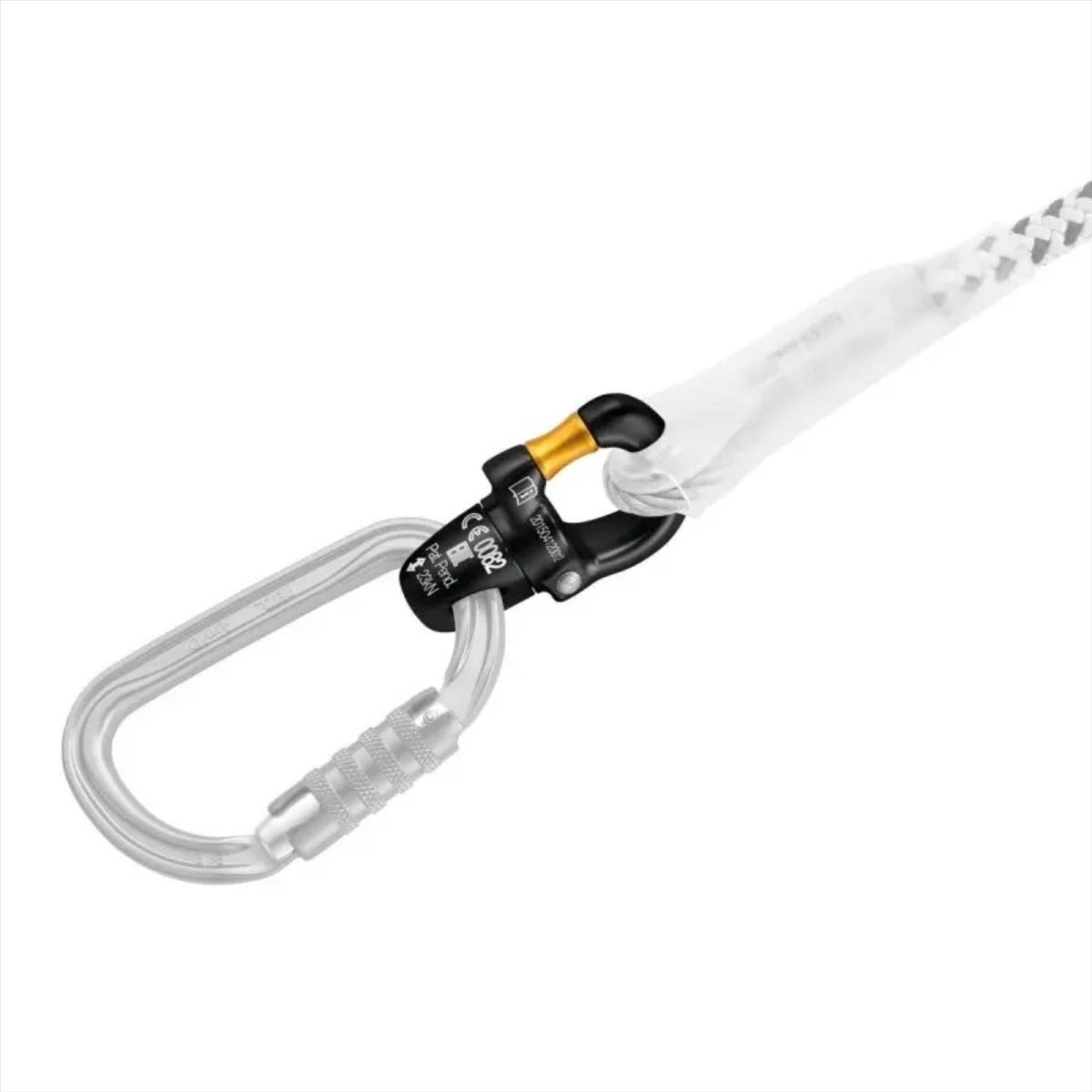 PETZL Micro pivotant compact ouvrable à roulement à billes pivotant escalade noir