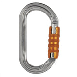 Petzl OK Triact Lock Mousqueton Ovale Aluminium Léger Accès Sur Corde Orange