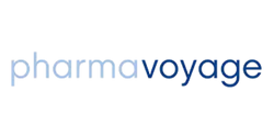 Blue and navy blue gradient stylized text logo with the word 