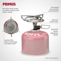 Réchaud de camping compact Primus Essential Trail Stove brûleur à gaz butane liquide