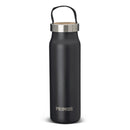 Black Primus Klunken 500ml stainless steel vacuum flask with a loop handle, ideal for hiking and camping.