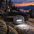 Princeton-Tec Quad Tactical MPLS Multicolor Headlamp 78 Lumens IPX7 Black