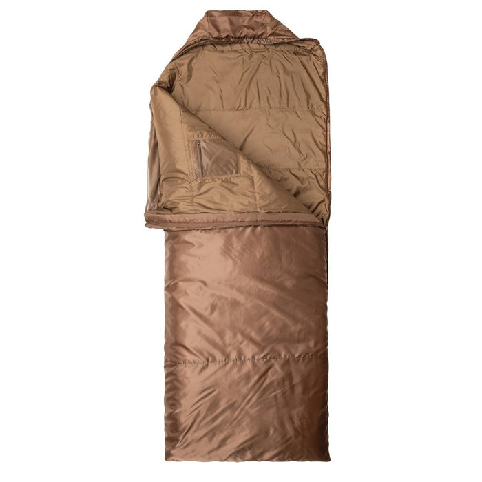 Sac de couchage Snugpak 220 cm coyote avec moustiquaire intégrée et sac de rangement à compression pour camping d'été