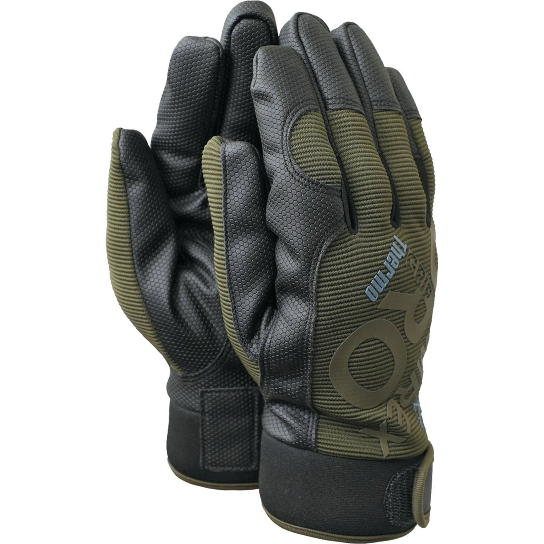 TAMREX ProGrip Thermo Winter Gloves HexaGrip Leather Palm Insulated Olive