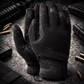 TAMREX Gants Tactiques Cuir Synthétique Extrêmement Durable Bonne Adhérence Noir