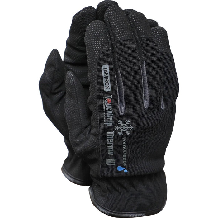 Gants d'hiver TAMREX TouchGrip imperméables et isolés pour écran tactile noir - GoMilitar
