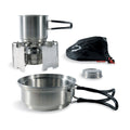 Ensemble de réchaud à alcool Tatonka Kit de cuisine d'extérieur Support de casserole en acier inoxydable