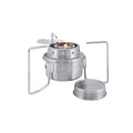 Ensemble de poêle Tatonka Kit de brûleur extérieur multicombustibles Support de casserole compact en acier inoxydable