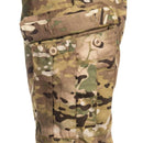 Close-up of TEXAR WZ10 military multicam combat pants with durable ripstop fabric and buttoned cargo pockets