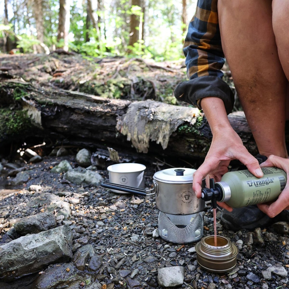 Trangia kitchen stove set cookware lightweight stainless steel compact hiking