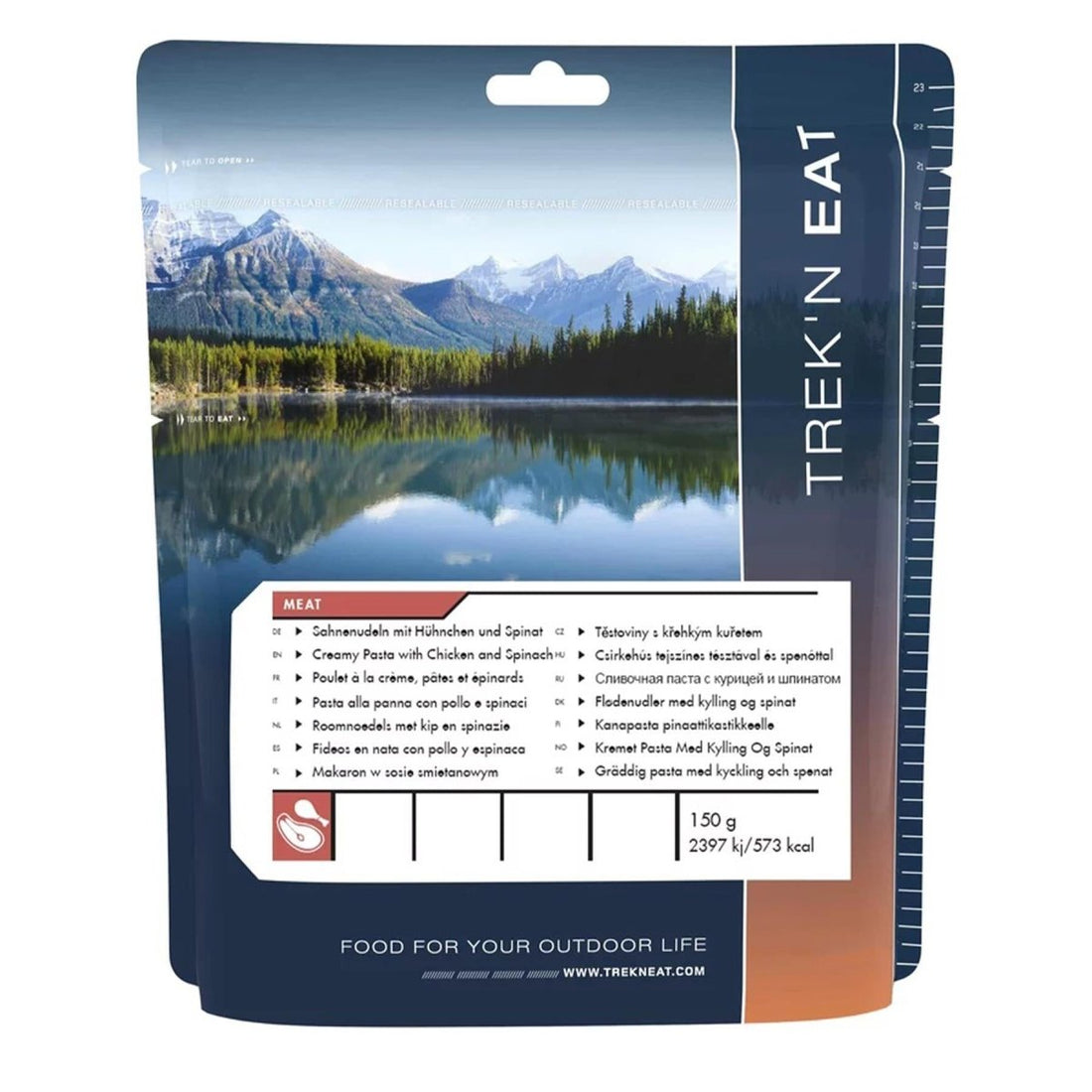 Trek'N Eat Main meal Creamy Pasta with Chicken Dehydrated camping hiking food