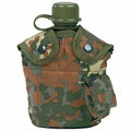 Bouteille d'eau M1 de style cantine de l'armée américaine avec couvercle et clips Alice de l'armée américaine
