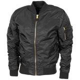 U.S. Military style jacket airforces crew uniform bomber MA1 windproof black NEW