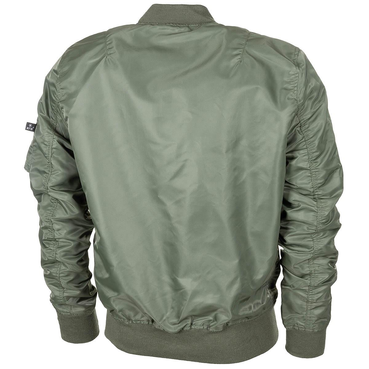 Veste de style militaire américain Bomber MA1 coupe-vent olive uniforme d'équipage des forces aériennes NEUF