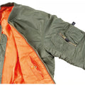 U.S. Military style MA1 bomber jacket air forces troops windproof warm olive
