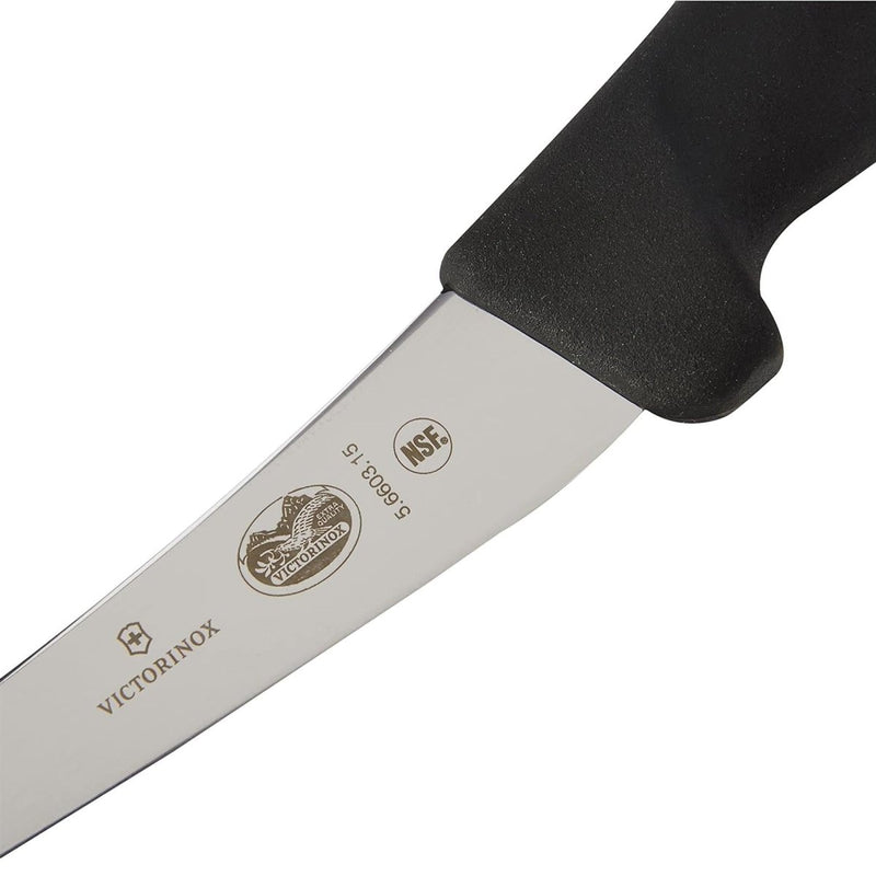 Victorinox Flexible Boning Knife Stainless Steel Blade Black TPE Handle