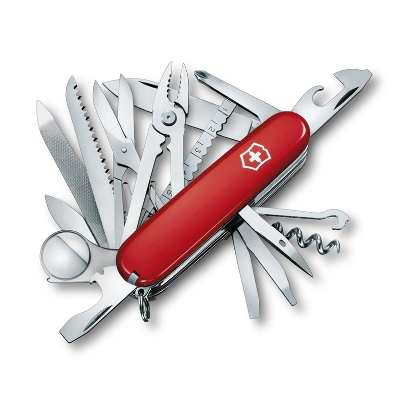 Victorinox Swiss Champ Multi Tool Knife 33 Functions Stainless Steel Red Handle - GoMilitar