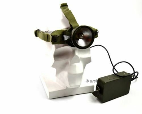 Lampe frontale militaire suédoise vintage Lampe de poche frontale