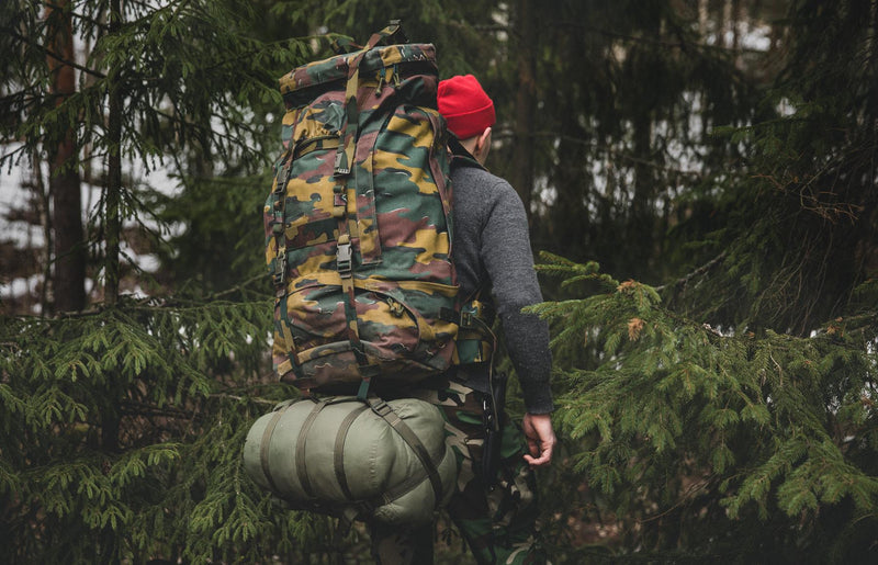 Vintage Belgium Military tactical field backpack Large 110l hiking camping bag