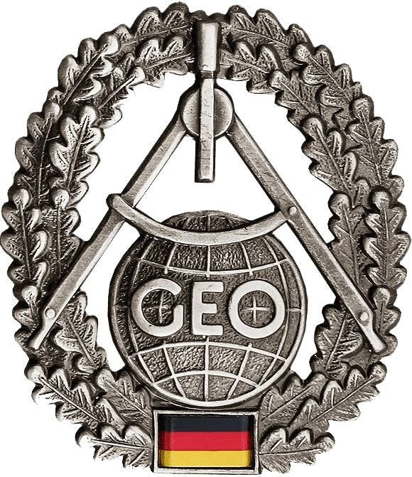 Véritable insigne de béret de l'armée allemande Cocarde Force topographique Service géographique
