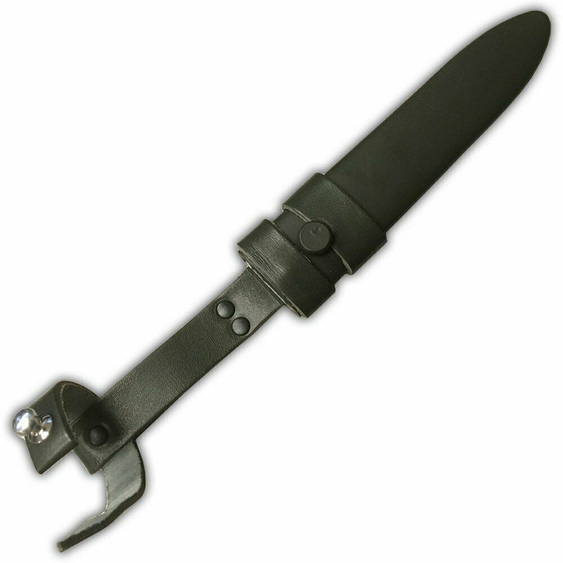 German army combat fixed blade knife with metal BW Bundeswehr hard sheath