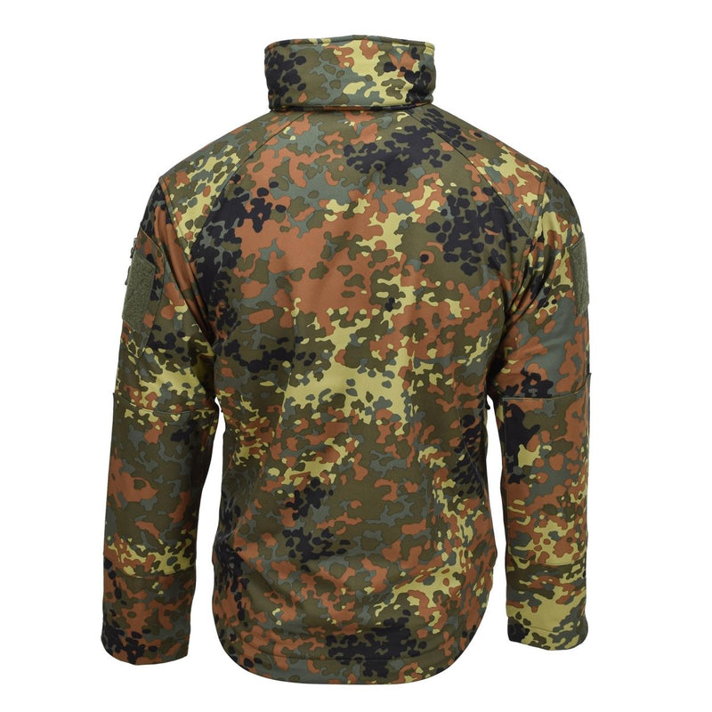 MIL-TEC Softshell jacket SCU 14 German flecktran camo outdoor hiking outerwear