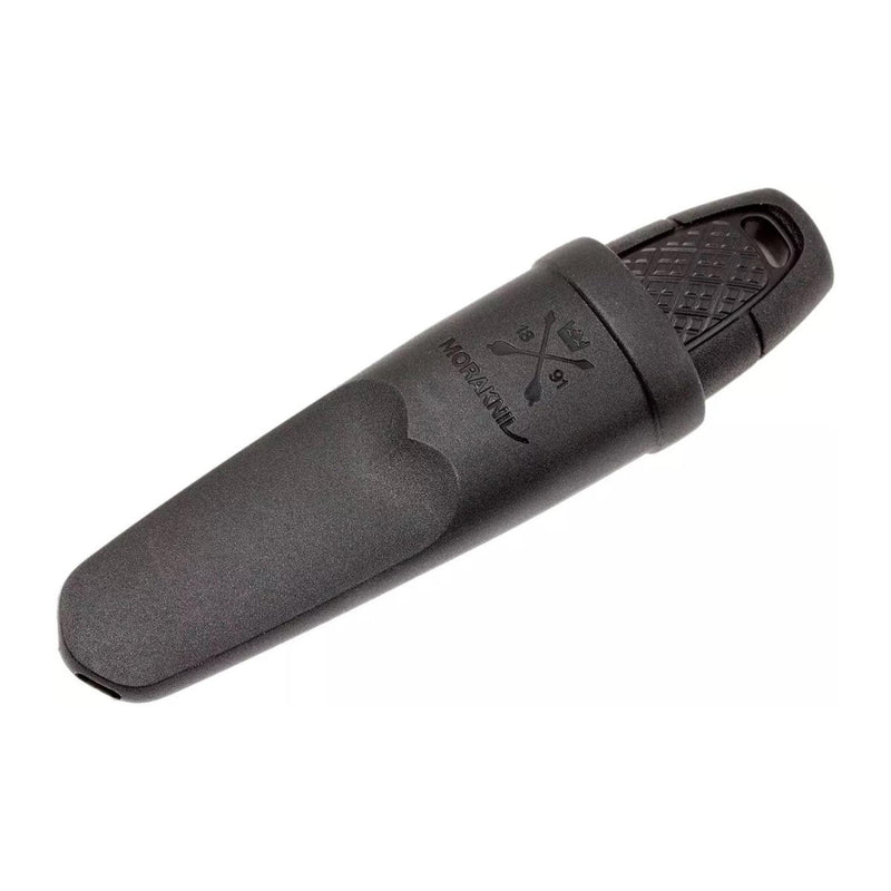 MORAKNIV Eldris bushcraft black rubber fixed knife stainless steel plain blade TPE-rubber handle