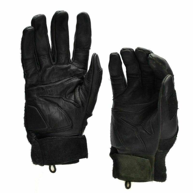 Original Austrian army combat tactical gloves reinforced leather grip Nomex flame resistant military gloves