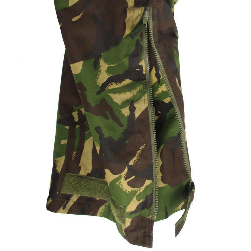 British army military combat DPM camouflage rain pants waterproof Gore-Tex zipped bottoms