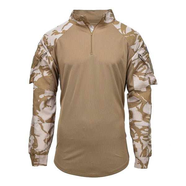 Original British lightweight under body shirt UBAC desert camo military issue long sleeve