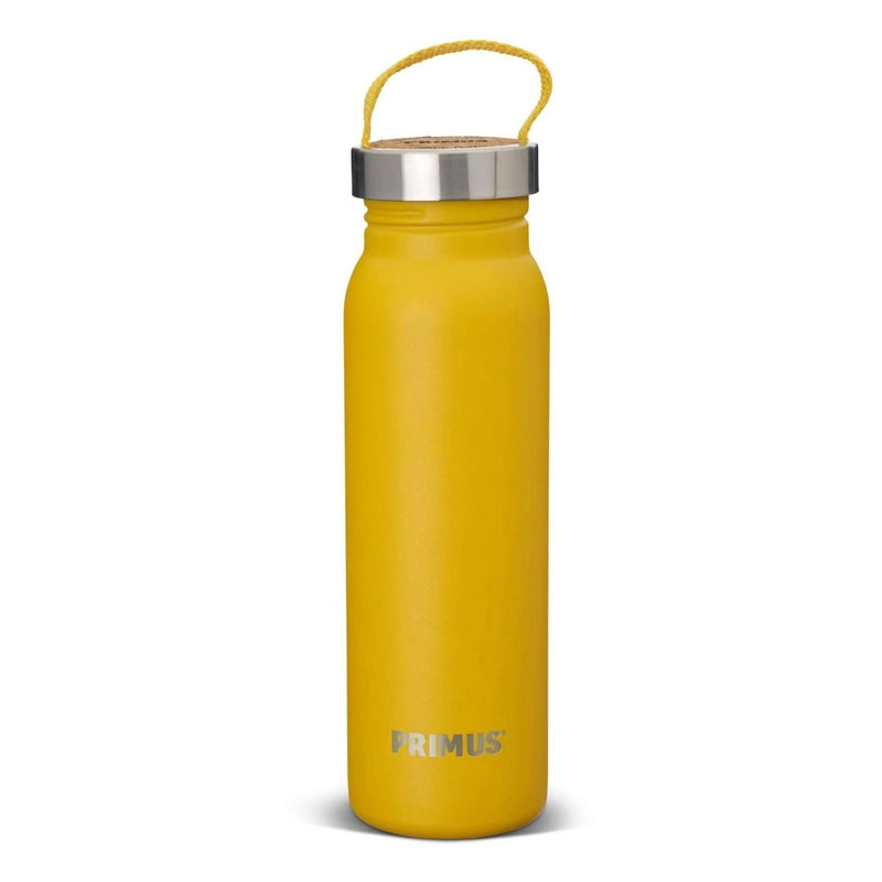 Primus Klunken water bottle 700ml outdoor hiking lightweight stainless flask Yellow